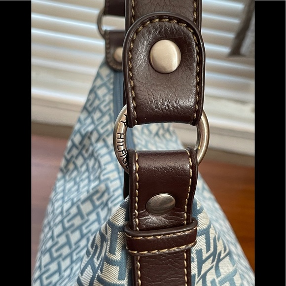 🥰Tommy Hilfiger blue and brown bag - Picture 5 of 11